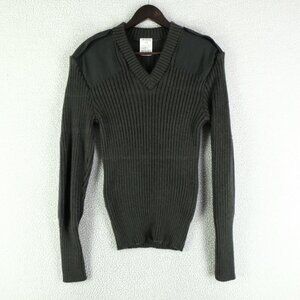 Logistik Nato Sweater Mens Small Olive Green 100% Wool Army Military Outdoor